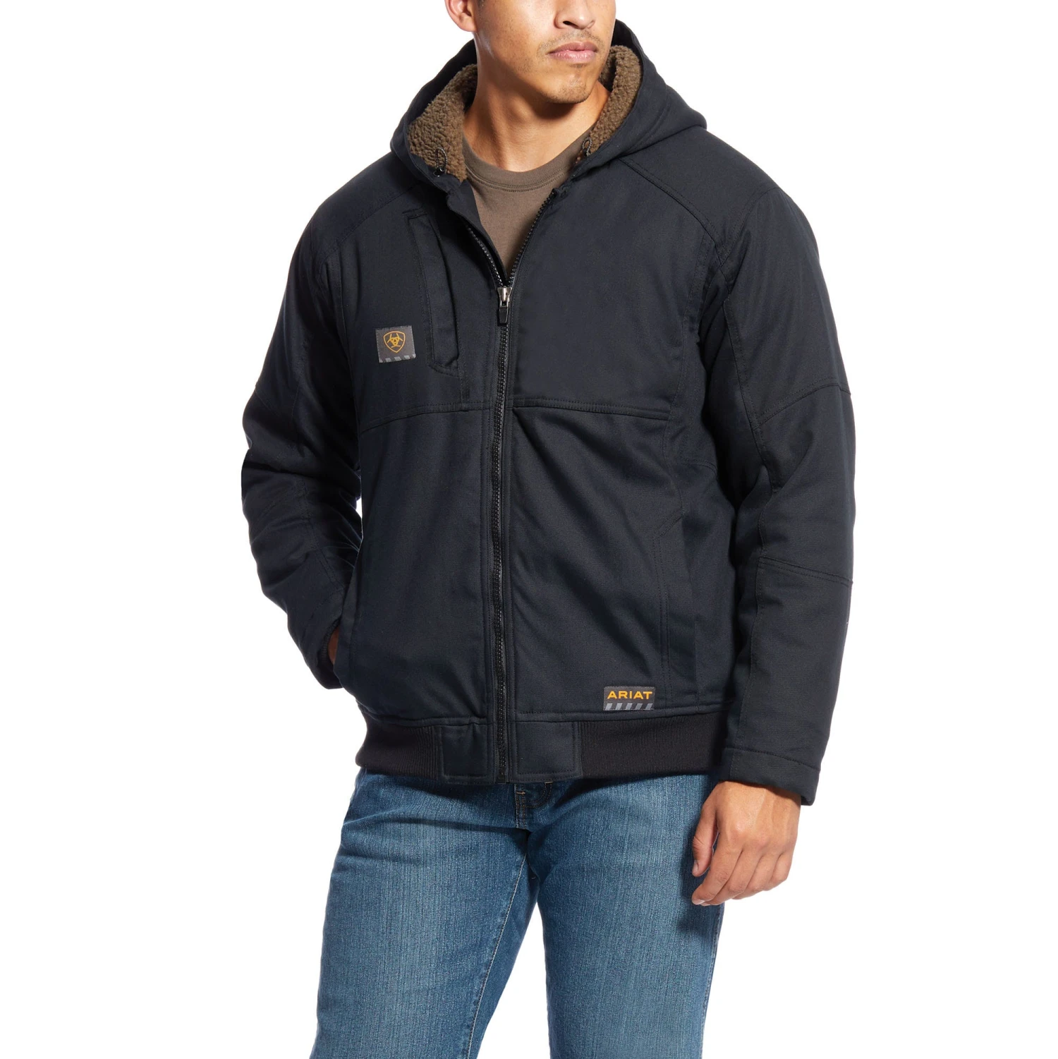 Ariat Rebar Jackets: Men's 10023915 Black Rebar DuraCanvas Jacket 1 Ariat Rebar Jackets: Men's 10023915 Black Rebar DuraCanvas Jacket