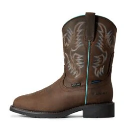 Ariat Boots: Women's 10029516 Dark Brown Krista Waterproof Steel Toe Work Boot 7 Ariat Boots: Women's 10029516 Dark Brown Krista Waterproof Steel Toe Work Boot -Fashion Clothing Store f19 wms work couto 10029516 side 1