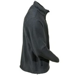 Port Authority Jackets: Men's Grey F217 GRY Full Zip Fleece Jacket -Fashion Clothing Store f217gry portauthorityr 01