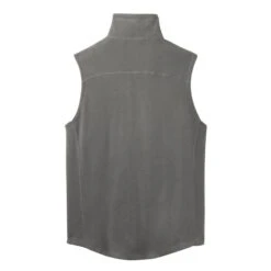 Port Authority Vest: Men's F226PG Pearl Grey Microfleece Vest 11 Port Authority Vest: Men's F226PG Pearl Grey Microfleece Vest -Fashion Clothing Store f226 pearlgrey flat back