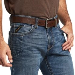 Ariat Rebar Jeans: Men's 10041081 Rico M7 DuraStretch Edge Stackable Straight Leg Jean -Fashion Clothing Store f22 mns work 10041081 detail01