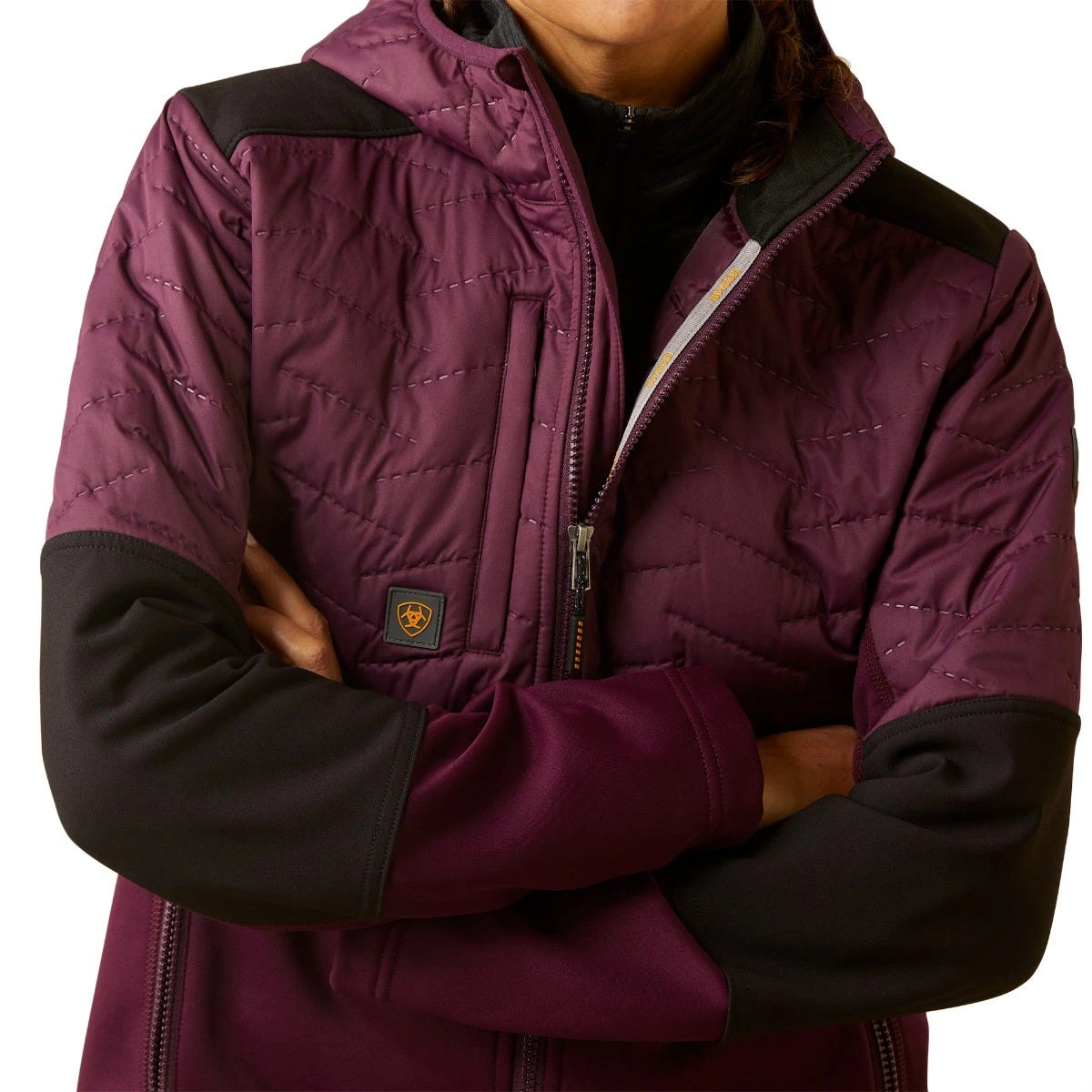 Ariat Rebar Jackets: Women's 10046573 Potent Purple Rebar Cloud 9 Insulated Jacket 3 Ariat Rebar Jackets: Women's 10046573 Potent Purple Rebar Cloud 9 Insulated Jacket - Image 3