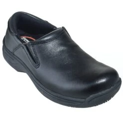 Genuine Grip Shoes: Men's 4700 Black Water-Resistant Slip-On Shoes -Fashion Clothing Store genuine grip 4700 p 01 1