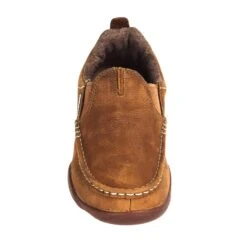 Georgia Boots: Men's Brown Leather Moc Toe G050 Cedar Falls Moisture-Wicking AMP Shoes -Fashion Clothing Store georgia g050 f 01