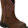 Justin Boots: Women's GY9980 Aged Bark With Diamond Cut Steel Toe Boots