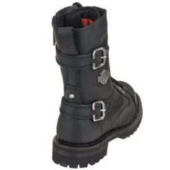 Harley Davidson Boots: 83853 Side Zip Women's Black Balsa Motorcycle Boots
