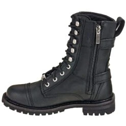 Harley Davidson Boots: 83853 Side Zip Women's Black Balsa Motorcycle Boots -Fashion Clothing Store harley davidson d83853 i 01