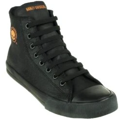 Harley Davidson Shoes: Men's D93343 Baxter Orange And Black Shoes -Fashion Clothing Store harley davidson 93343 p 001
