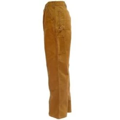 Carhartt Pants: Men's B136 BRN Brown Double Front Duck Dungaree Work Pants 6 Carhartt Pants: Men's B136 BRN Brown Double Front Duck Dungaree Work Pants -Fashion Clothing Store image 48192