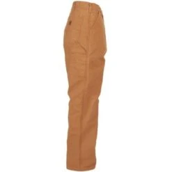 Carhartt Dungarees: Men's B111 BRN Brown Flannel-Lined Duck Dungarees -Fashion Clothing Store image 64111