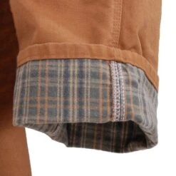 Carhartt Dungarees: Men's B111 BRN Brown Flannel-Lined Duck Dungarees -Fashion Clothing Store image 64112