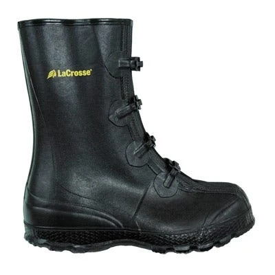 LaCrosse Boots: Men's 266160 Black Waterproof Rubber 4-Buckle Boot Overshoes 1 LaCrosse Boots: Men's 266160 Black Waterproof Rubber 4-Buckle Boot Overshoes