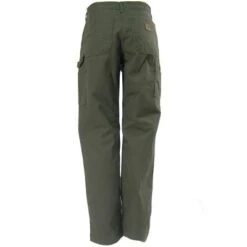 Carhartt Pants: Men's B111 MOS Green Flannel Lined Pants -Fashion Clothing Store image 70530