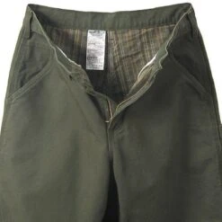 Carhartt Pants: Men's B111 MOS Green Flannel Lined Pants -Fashion Clothing Store image 70531