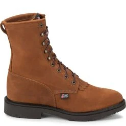 Justin Boots: Men's 760 USA Made 8 Inch EH Work Boots 11 Justin Boots: Men's 760 USA Made 8 Inch EH Work Boots -Fashion Clothing Store jst 004 760edit