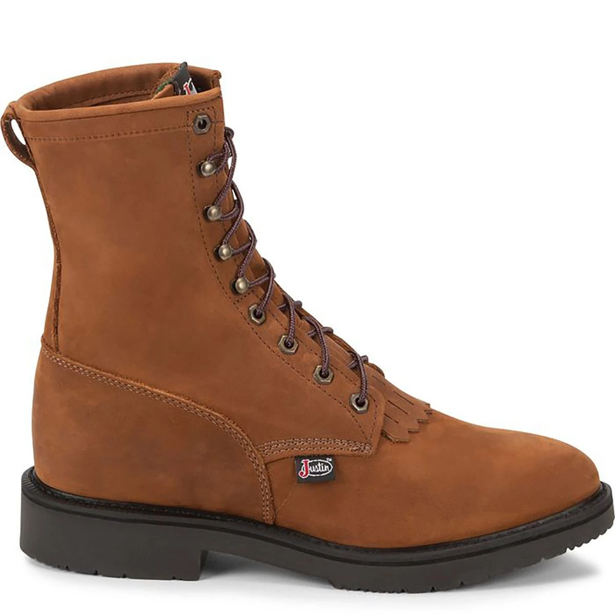 Justin Boots: Men's 760 USA Made 8 Inch EH Work Boots 4 Justin Boots: Men's 760 USA Made 8 Inch EH Work Boots - Image 4