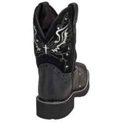 Justin Boots: Women's GY9977 Black Rhinestone Mandra 8-Inch Cowboy Boots -Fashion Clothing Store justin l9977 b 01
