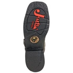 Justin Boots: Women's GY9977 Black Rhinestone Mandra 8-Inch Cowboy Boots