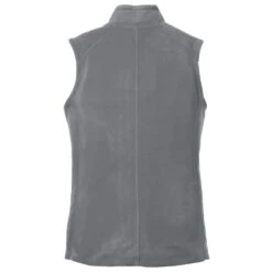 Port Authority Vest: Women's L226PG Pearl Grey Microfleece Vest -Fashion Clothing Store l226 pearlgrey flat back