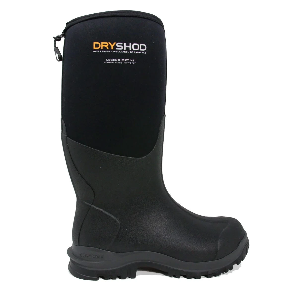 DryShod Boots: Men's LGX-MH-BK Black Legend Hi Calf Waterproof Adventure Boot 2 DryShod Boots: Men's LGX-MH-BK Black Legend Hi Calf Waterproof Adventure Boot - Image 2