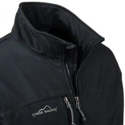 Eddie Bauer Jackets: Men's Soft Shell Black Waterproof Jacket EB530 BLK 5 Eddie Bauer Jackets: Men's Soft Shell Black Waterproof Jacket EB530 BLK -Fashion Clothing Store picture 032