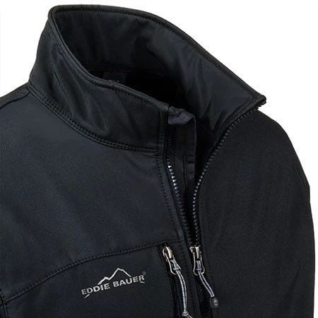 Eddie Bauer Jackets: Men's Soft Shell Black Waterproof Jacket EB530 BLK 2 Eddie Bauer Jackets: Men's Soft Shell Black Waterproof Jacket EB530 BLK - Image 2