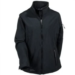 Eddie Bauer Jackets: Women's Black Waterproof Soft Shell Jacket EB531 BLK -Fashion Clothing Store picture 045