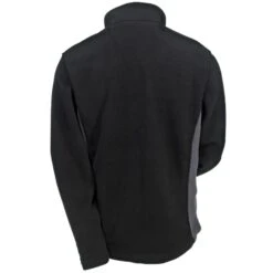 Port Authority Jackets: Men's F216 BK/BG Black/Battleship Grey Colorblock Fleece Jacket