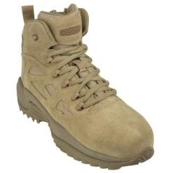 Reebok Boots: Men's Tan RB8694 Rapid Response EH Composite Toe Military Boots -Fashion Clothing Store rb8694 1