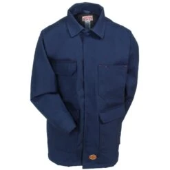Red Kap Coats: Men's Navy Lined Duck Chore Coat JD24 ND -Fashion Clothing Store red kap jd24 nd f 01