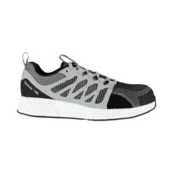 Reebok Shoes: Men's RB4312 Grey White Composite Toe Athletic Work Shoe -Fashion Clothing Store reebok rb4312 fusion flexweave work 01