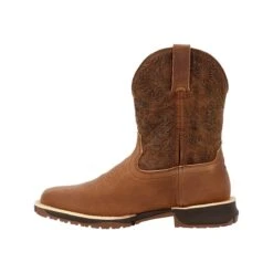 Rocky Boots: Women's RKW0413 Cinnamon Soft Toe Rosemary Pull On Cowboy Work Boot -Fashion Clothing Store rkw0413 4edit