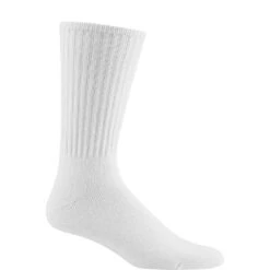 Wigwam Socks: Unisex S1052 051 USA-Made White Volley 3-Pack Crew Socks
