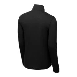 Sport-Tek Pullover: Men's ST407BLK Black Triad Solid PosiCharge Tri-Blend Wicking 1/4-Zip Pullover 11 Sport-Tek Pullover: Men's ST407BLK Black Triad Solid PosiCharge Tri-Blend Wicking 1/4-Zip Pullover -Fashion Clothing Store st407 blacktriadsolid form back
