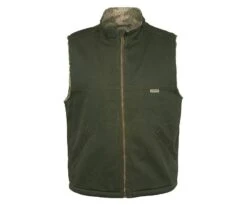 Wolverine Vests: Men's W1105500 341 Olive Sherpa Lined Upland Vest