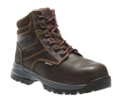 Wolverine Boots: Women's W10180 Piper Brown Composite Toe Waterproof Work Boot -Fashion Clothing Store wbsw w10180 032015 s16 045