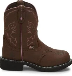 Justin Boots: Women's GY9980 Aged Bark With Diamond Cut Steel Toe Boots -Fashion Clothing Store wkl9980 617x563 profile
