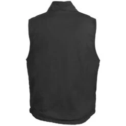 Wolverine Vests: Men's W1105500 003 Black Cotton Twill Upland Vest
