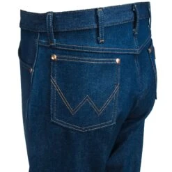Wrangler Jeans: Men's Rigid Indigo 0013MWZ Cowboy Cut Original Fit Jeans -Fashion Clothing Store wrangler 13mwz l 01