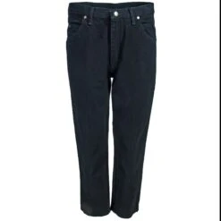 Wrangler Jeans: Men's Black 39902 OB Rugged Wear Classic Fit Jeans -Fashion Clothing Store wrangler 39902ob f 01